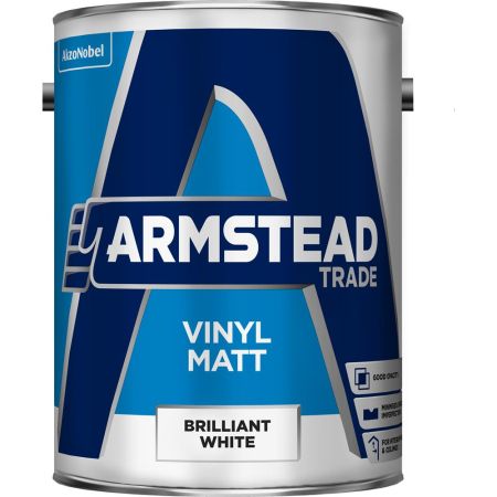 Armstead Trade Vinyl Matt 5L Brilliant White Paint