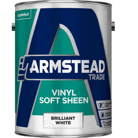 Armstead Trade Vinyl Soft Sheen 5L Brilliant White Paint