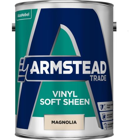 Armstead Trade Vinyl Soft Sheen 5L Magnolia Paint