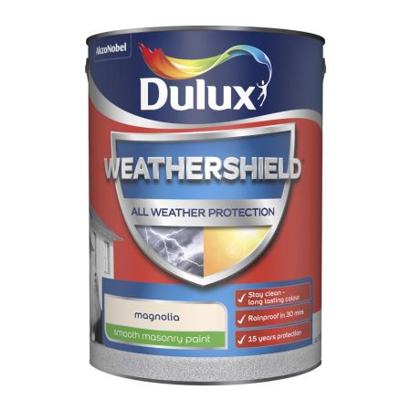 Dulux Weather Shield All Weather Protection Smooth Magnolia 5L