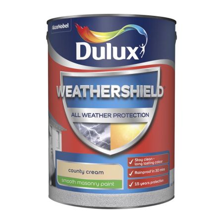 Dulux Weather Shield All Weather Protection Smooth County Cream 5L