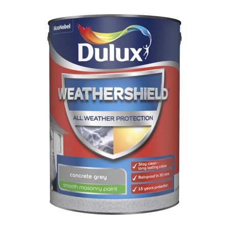 Dulux Weather Shield All Weather Protection Smooth Concrete Grey 5L