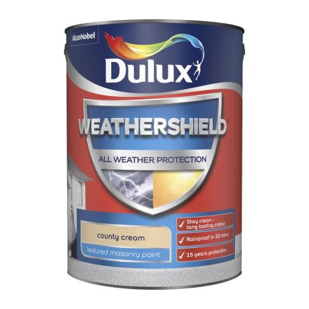 Dulux Weather Shield All Weather Protection Text County Cream 5L