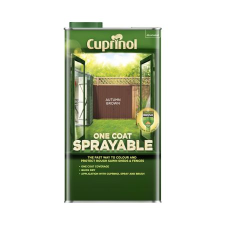 Cuprinol Spray  / Fence Treatment Autumn Brown 5L Paint