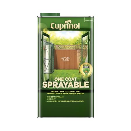 Cuprinol Spray  / Fence Treatment Autumn Gold 5L Paint