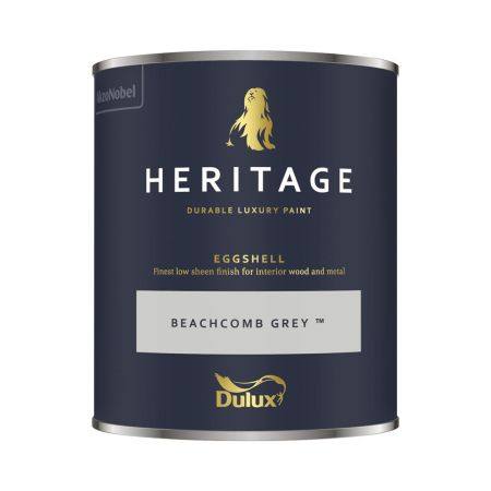 Dulux Trade Heritage Egg Shell Beachcomb Grey 750ml