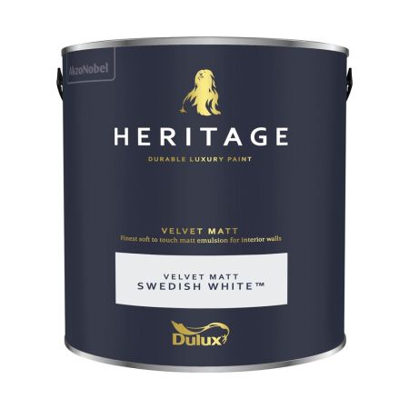 Dulux Trade Heritage Matt Swedish White 2.5L