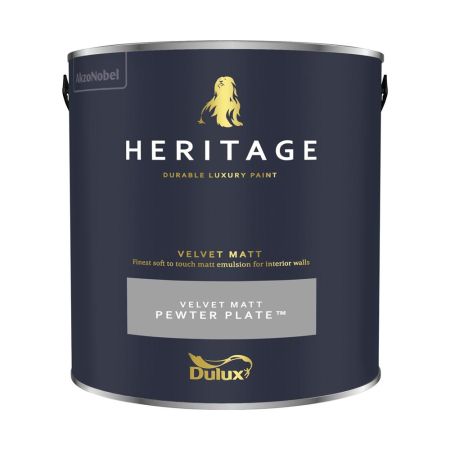 Dulux Trade Heritage Matt Pewter Plate 2.5L  