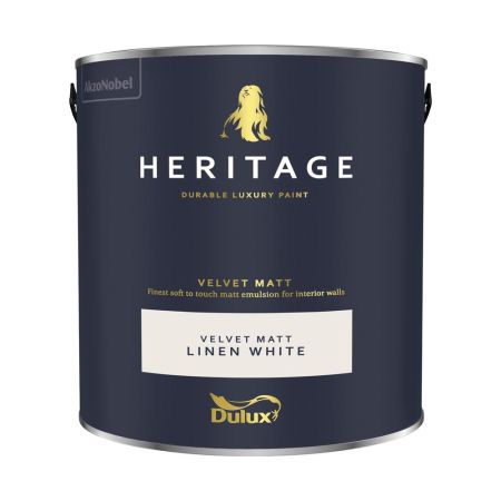 Dulux Trade Heritage Matt Linen White 2.5l