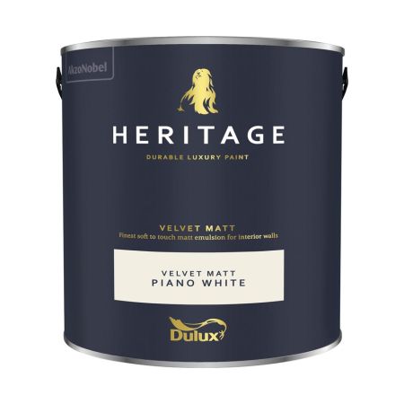 Dulux Trade Heritage Matt Piano White 2.5L