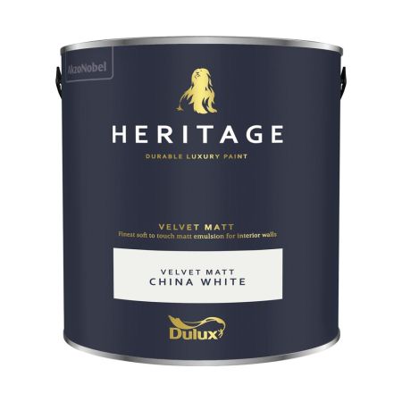 Dulux Trade Heritage Matt China White 2.5l