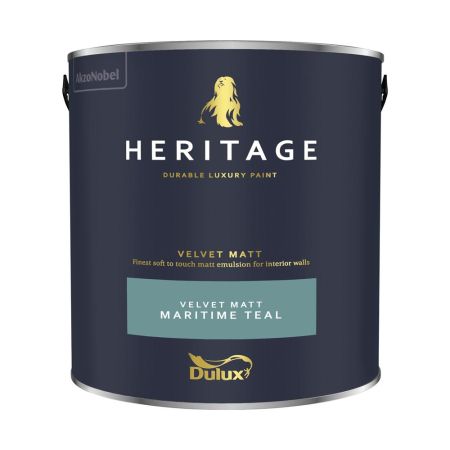 Dulux Trade Heritage Matt Maritime Teal 2.5L