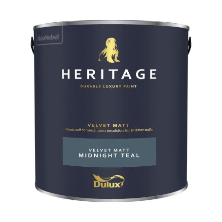 Dulux Trade Heritage Matt Midnight Teal 2.5L