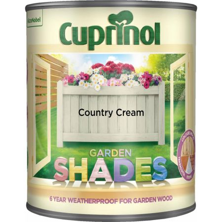 Cuprinol Garden Shades Country Cream 1L Paint