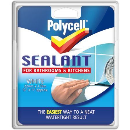 Polycell Sealant Bathroom & Kitchen White 22mm