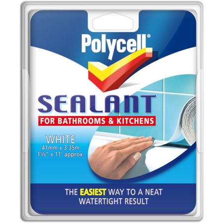 Polycell Sealant Bathroom & Kitchen White 41mm