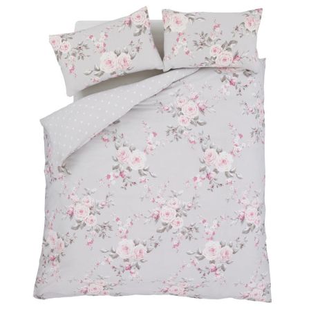 Canterbury Duvet Cover Set Double Grey