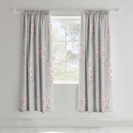 Canterbury R/M 66 x 72 Grey Curtains