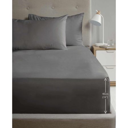 Pillowcase Pair Charcoal