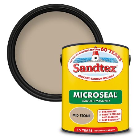 Sandtex Microseal Smooth Masonry Mid Stone 5L