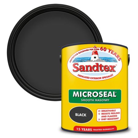 Sandtex Microseal Smooth Masonry Black 5L