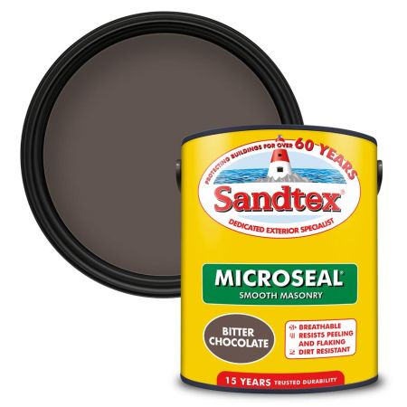 Sandtex Microseal Smooth Masonry Bitter Chocolate 5L