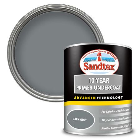 Sandtex 10 Year Pr Undercoat Dark Grey 750Ml