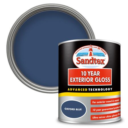 Sandtex 10 Year Gloss Oxford Blue 750Ml