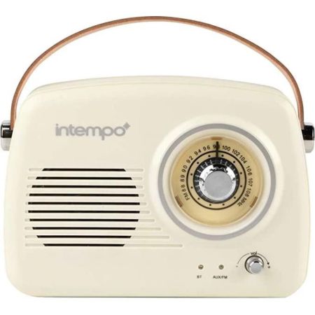 Intempo 2 In 1 Bluetooth Radio Cream 