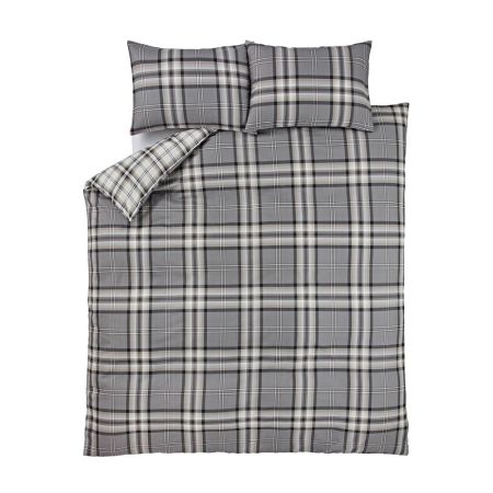 Kelso Charcoal Duvet Set Single