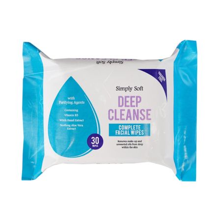 Deep Cleanse Facial Wipes - 30 Pack