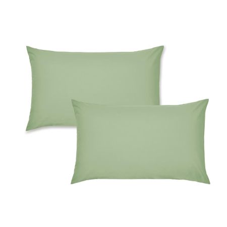 Standard Pilllowcase Pair Percale Sage