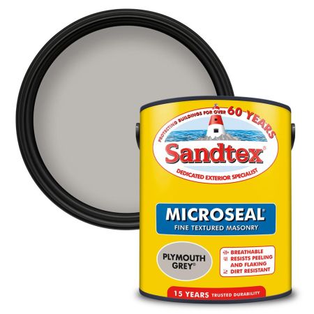 Sandtex M/Seal Text Masonry Plymouth Grey 5L