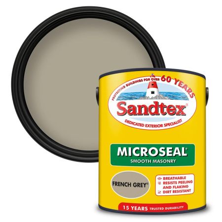 Sandtex Microseal Smooth Masonry French Grey 5L