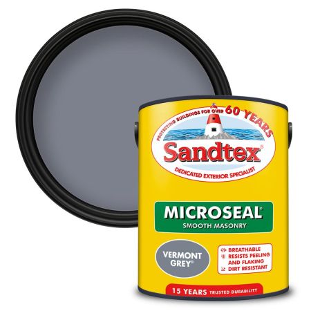 Sandtex Microseal Smooth Masonry Vermont Grey 5L