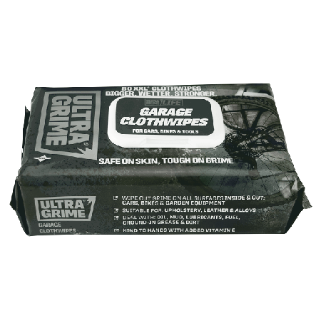 UltraGrime Life Garage XXL+ Clothwipes 80 Pack