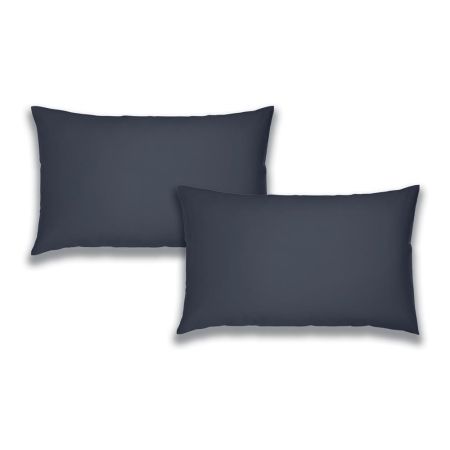 Brushed Cotton Pillowcase Navy Pair