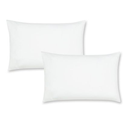 Brushed Cotton Pillowcase White Pair