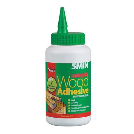 Everbuild Lumberjack 5min Polyurethane Wood Adhesive Liquid 750g