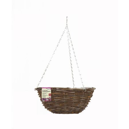 14in Rattan Hanging Basket