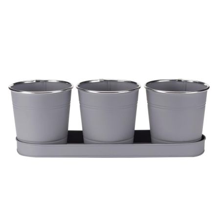 Windowsill Herb Pots - Slate