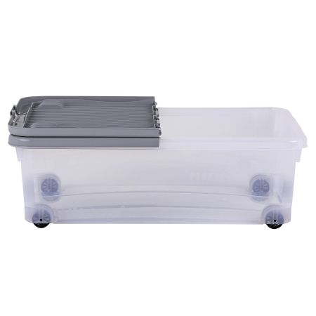 Wham Wheel 32L Box with Folding Lid Grey