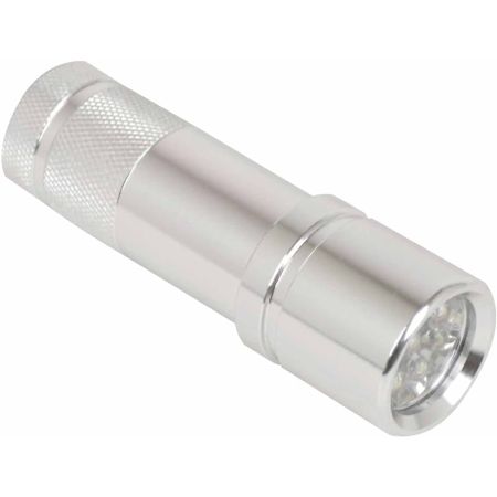 Status 9 LED Aluminium Torch Silver