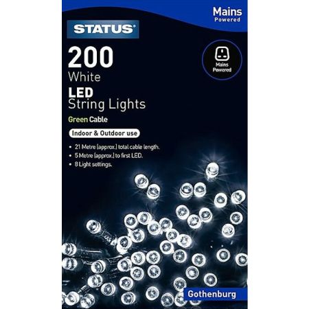 Status Gothenburg Indoor/Outdoor Cool White Bulb 200 LED