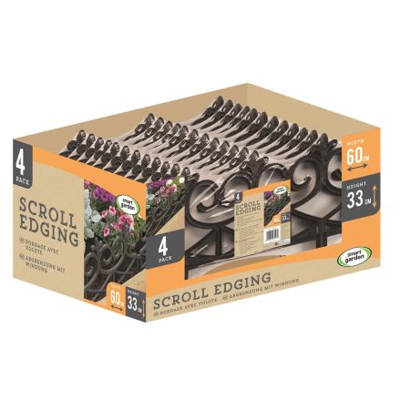 Scroll Garden Edging - 4 Pack, 