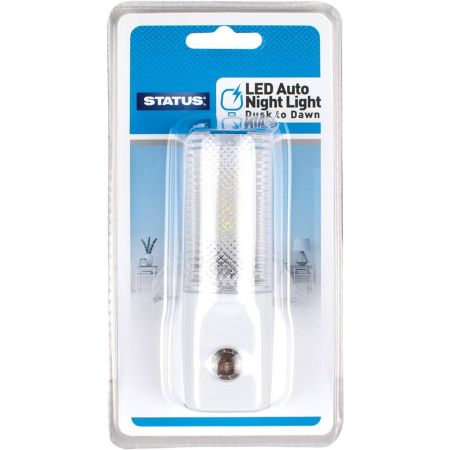 Status Auto LED Safety Night Light White