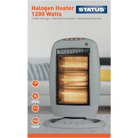 Status Halogen 1200W 3 Bar 3 Heat Settings