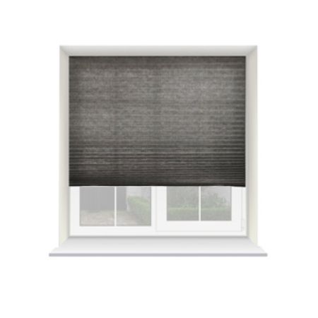 120cm x 200cm Pleated Blind Charcoal Grey