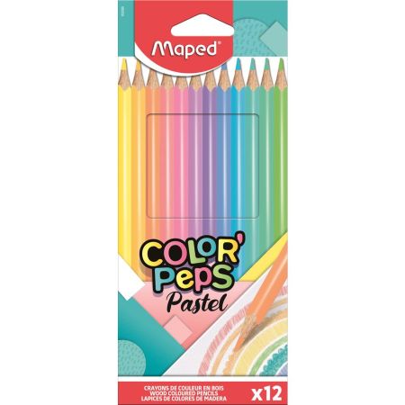 Color'Peps Pastel Colour Pencils X 12 