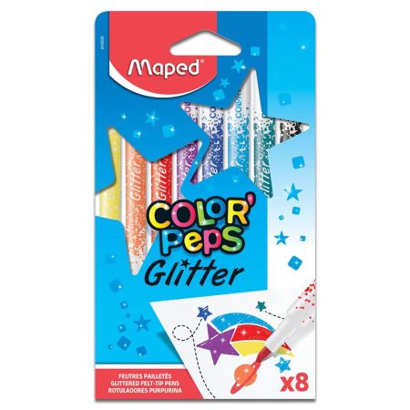 Color'Peps Glitter Felts X8